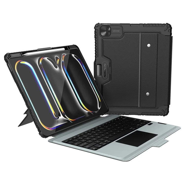 NILLKIN For iPad Pro 13 (2024) Tablet Case with Detachable Bluetooth Keyboard (Backlight Version)