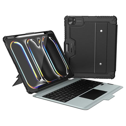 NILLKIN For iPad Pro 13 (2024) Tablet Case with Detachable Bluetooth Keyboard (Backlight Version)