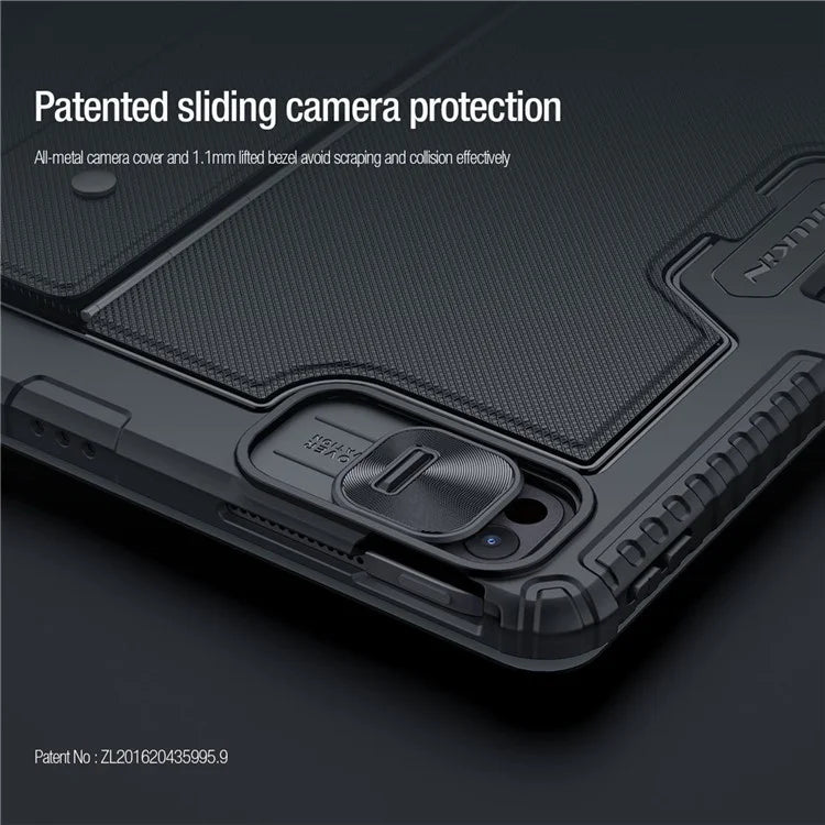 NILLKIN For iPad Pro 13 (2024) Tablet Case with Detachable Bluetooth Keyboard (Backlight Version)