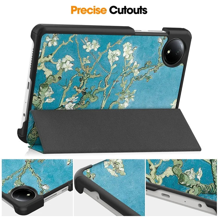 For Xiaomi Redmi Pad SE Stand Case Pattern Print Leather Tablet Cover