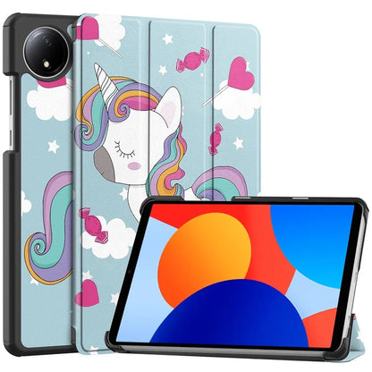 For Xiaomi Redmi Pad SE Stand Case Pattern Print Leather Tablet Cover
