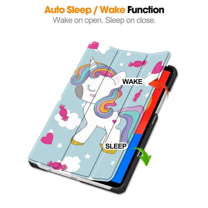 For Xiaomi Redmi Pad SE Stand Case Pattern Print Leather Tablet Cover