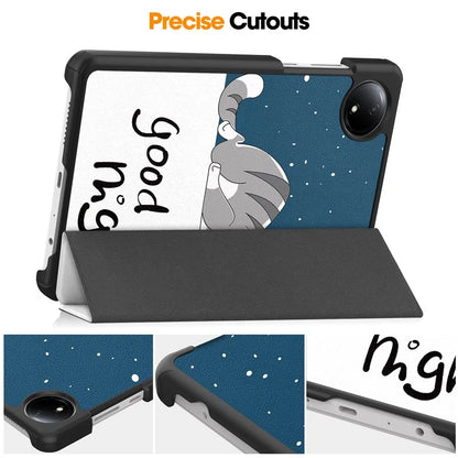 For Xiaomi Redmi Pad SE Stand Case Pattern Print Leather Tablet Cover