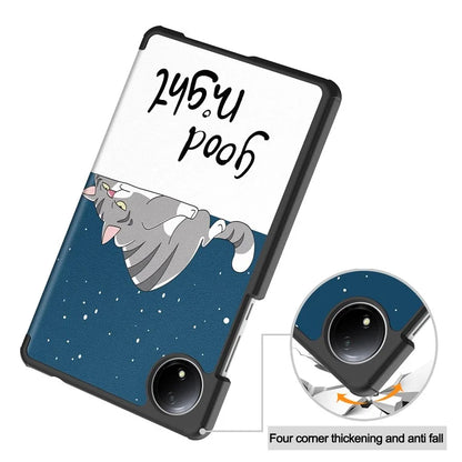 For Xiaomi Redmi Pad SE Stand Case Pattern Print Leather Tablet Cover