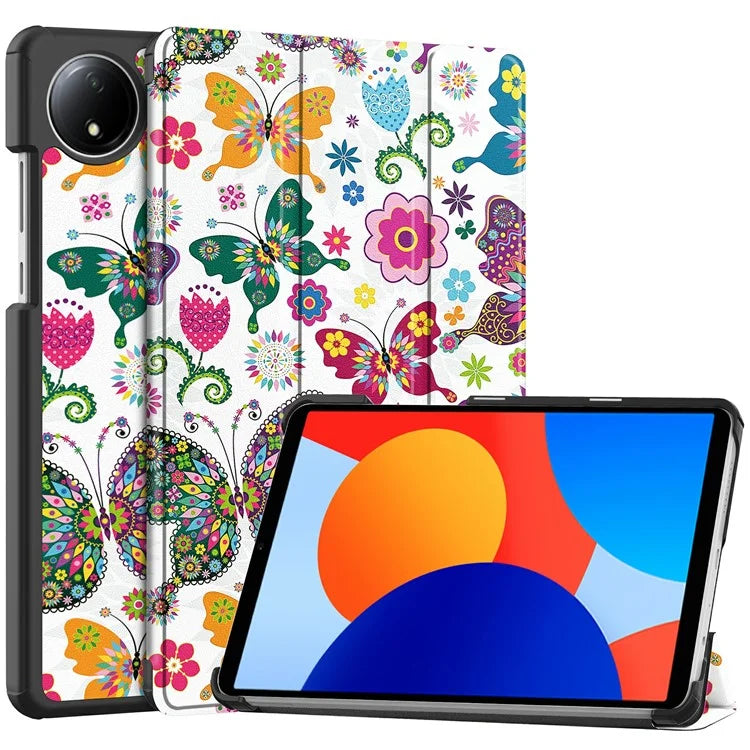 For Xiaomi Redmi Pad SE Stand Case Pattern Print Leather Tablet Cover