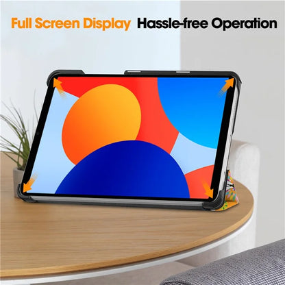 For Xiaomi Redmi Pad SE Stand Case Pattern Print Leather Tablet Cover