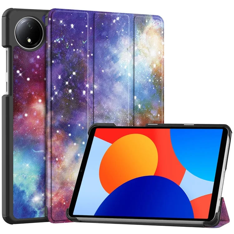 For Xiaomi Redmi Pad SE Stand Case Pattern Print Leather Tablet Cover