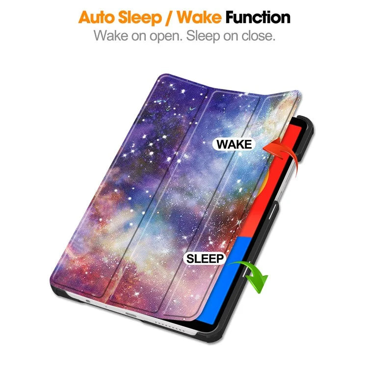 For Xiaomi Redmi Pad SE Stand Case Pattern Print Leather Tablet Cover