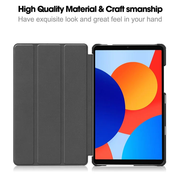 For Xiaomi Redmi Pad SE Case Anti-Scratch Leather Stand Tablet Cover