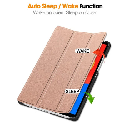 For Xiaomi Redmi Pad SE Case Anti-Scratch Leather Stand Tablet Cover