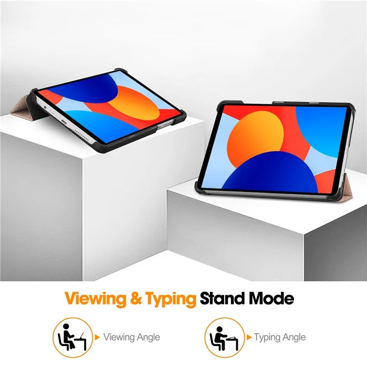 For Xiaomi Redmi Pad SE Case Anti-Scratch Leather Stand Tablet Cover
