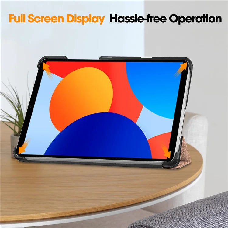 For Xiaomi Redmi Pad SE Case Anti-Scratch Leather Stand Tablet Cover