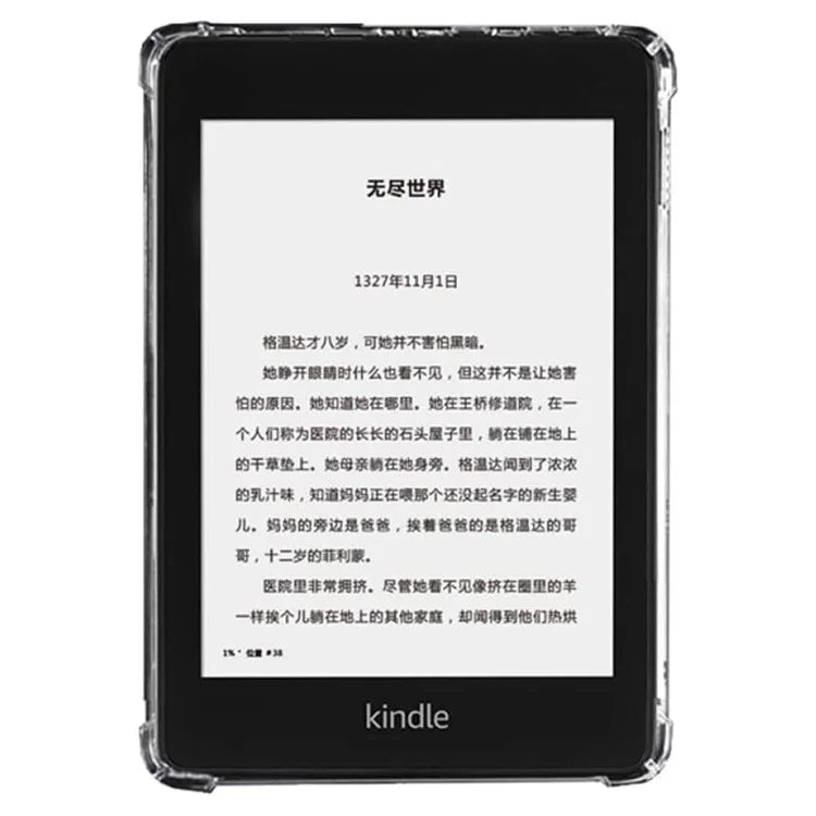 For Amazon Kindle Paperwhite 3 (2015)  /  2 (2015)  /  (2015) Clear Case Four Corner Anti-Drop Tablet TPU Cover