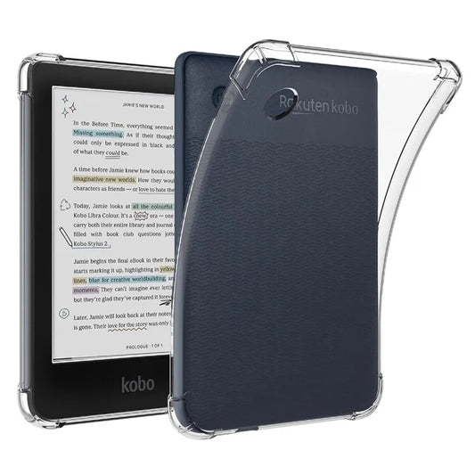 For Kobo Clara Colour  /  BW Case Four Corner Shockproof Transparent Tablet TPU Cover