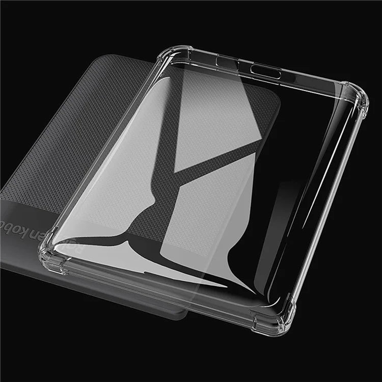 For Kobo Clara HD 6.0 Inch Clear Case Four Corner Protection Tablet TPU Cover