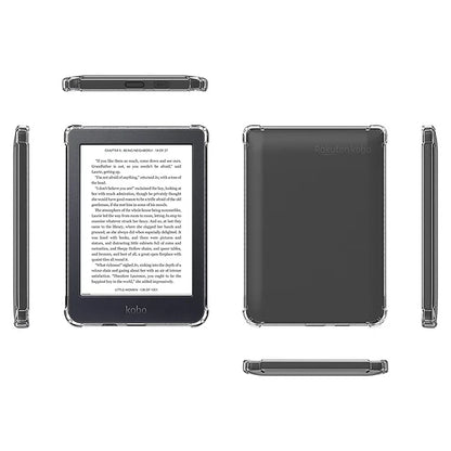 For Kobo Clara HD 6.0 Inch Clear Case Four Corner Protection Tablet TPU Cover