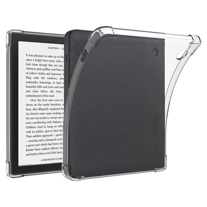 For Kobo Libra H2O Case Four Corner Shockproof Transparent Tablet TPU Cover