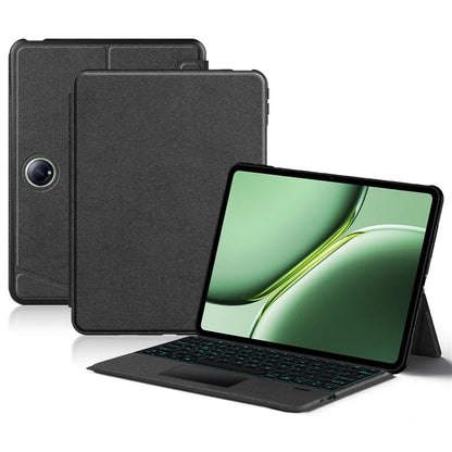 For OnePlus Pad Go Leather Case + Bluetooth Keyboard with Backlight Trackpad