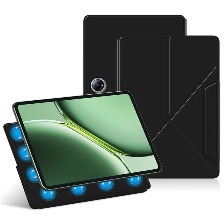 For OnePlus Pad Go Case PU Leather Magnetic Tablet Cover with Origami Stand