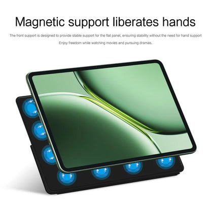 For OnePlus Pad Go Case PU Leather Magnetic Tablet Cover with Origami Stand