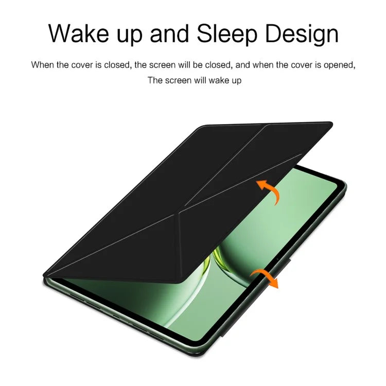 For OnePlus Pad Go Case PU Leather Magnetic Tablet Cover with Origami Stand