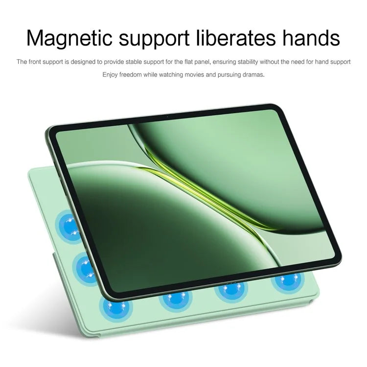 For OnePlus Pad Go Case PU Leather Magnetic Tablet Cover with Origami Stand