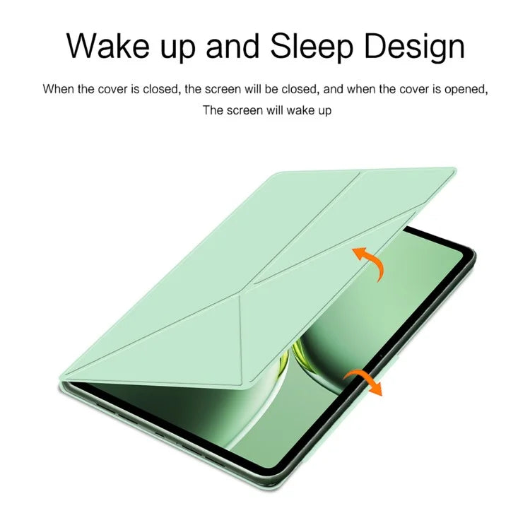 For OnePlus Pad Go Case PU Leather Magnetic Tablet Cover with Origami Stand