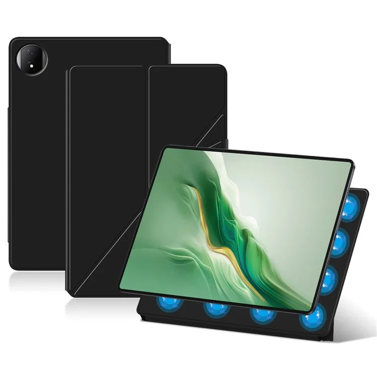 For Honor MagicPad 2 12.3 Leather Case Origami Stand Magnetic Tablet Cover Auto Wake / Skeep