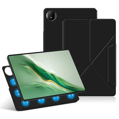For Honor MagicPad 2 12.3 Leather Case Origami Stand Magnetic Tablet Cover Auto Wake / Skeep