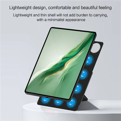 For Honor MagicPad 2 12.3 Leather Case Origami Stand Magnetic Tablet Cover Auto Wake / Skeep