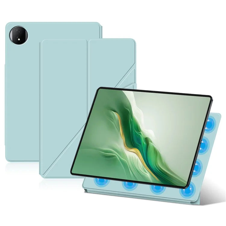 For Honor MagicPad 2 12.3 Leather Case Origami Stand Magnetic Tablet Cover Auto Wake / Skeep