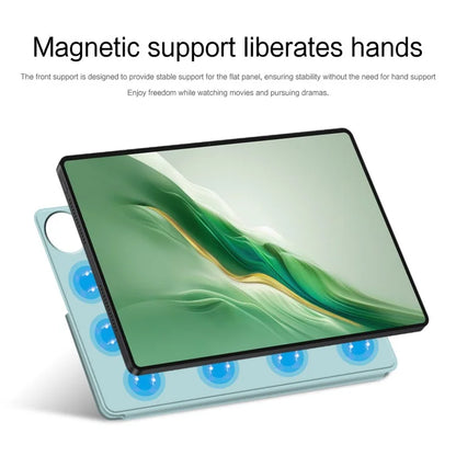 For Honor MagicPad 2 12.3 Leather Case Origami Stand Magnetic Tablet Cover Auto Wake / Skeep