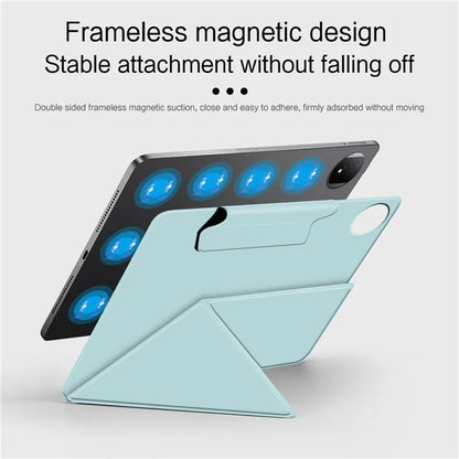 For Honor MagicPad 2 12.3 Leather Case Origami Stand Magnetic Tablet Cover Auto Wake / Skeep
