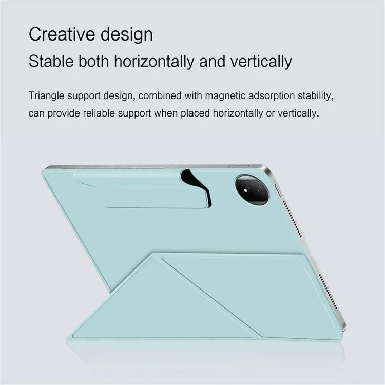 For Honor MagicPad 2 12.3 Leather Case Origami Stand Magnetic Tablet Cover Auto Wake / Skeep