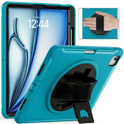 For iPad Air 13 (2024) / iPad Pro 12.9 (2022) / (2021) / (2020) / (2018) Case Kickstand PC+TPU+Silicone Cover with Pen Slot