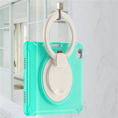 For iPad Air 13 (2024) / iPad Pro 12.9 (2022) / (2021) / (2020) / (2018) Case Hand Grip Kickstand PC+TPU Cover with Pen Slot