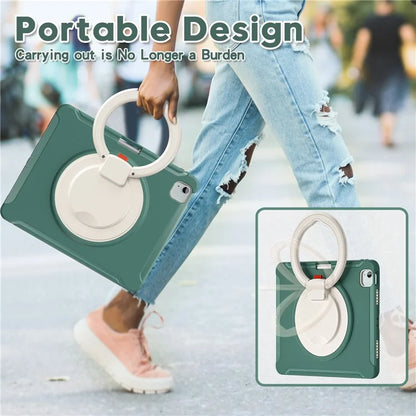 For iPad Air 13 (2024) / iPad Pro 12.9 (2022) / (2021) / (2020) / (2018) Case Hand Grip Kickstand PC+TPU Cover with Pen Slot