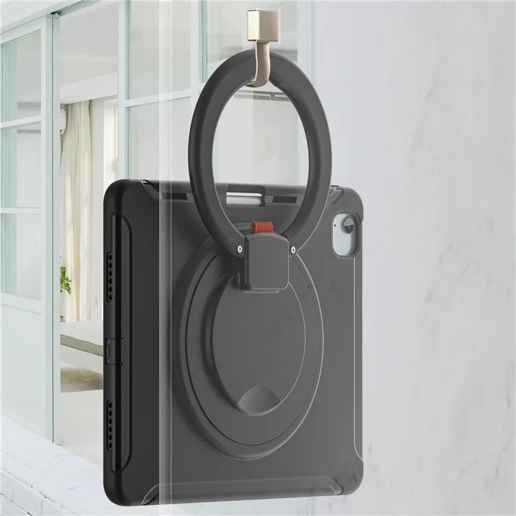 For iPad Air 13 (2024) / iPad Pro 12.9 (2022) / (2021) / (2020) / (2018) Case Hand Grip Kickstand PC+TPU Cover with Pen Slot