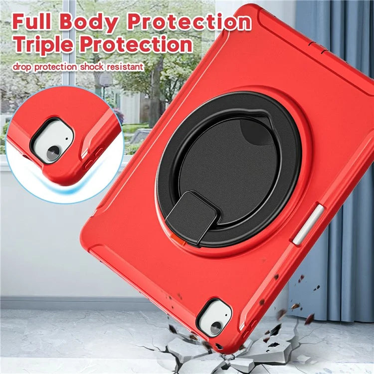For iPad Air 13 (2024) / iPad Pro 12.9 (2022) / (2021) / (2020) / (2018) Case Hand Grip Kickstand PC+TPU Cover with Pen Slot