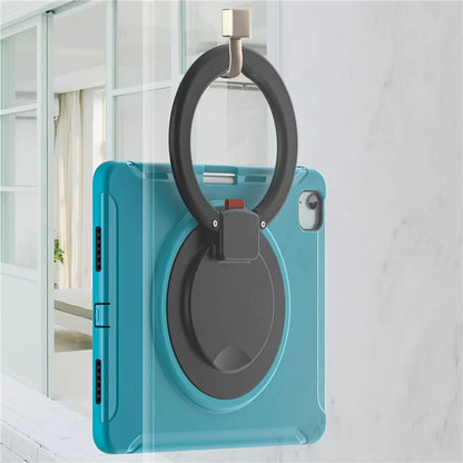 For iPad Air 13 (2024) / iPad Pro 12.9 (2022) / (2021) / (2020) / (2018) Case Hand Grip Kickstand PC+TPU Cover with Pen Slot