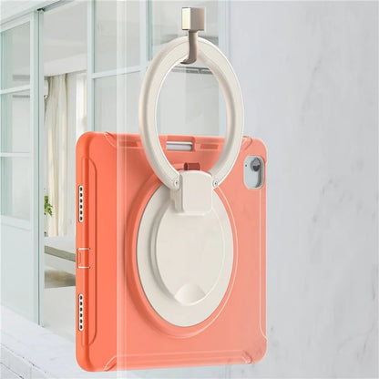 For iPad Air 13 (2024) / iPad Pro 12.9 (2022) / (2021) / (2020) / (2018) Case Hand Grip Kickstand PC+TPU Cover with Pen Slot