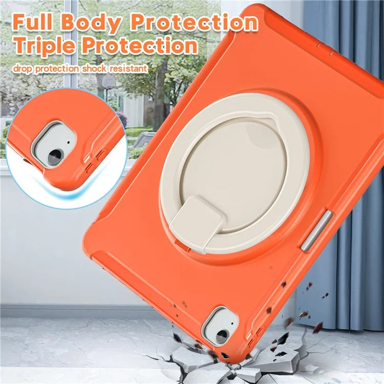 For iPad Air 13 (2024) / iPad Pro 12.9 (2022) / (2021) / (2020) / (2018) Case Hand Grip Kickstand PC+TPU Cover with Pen Slot