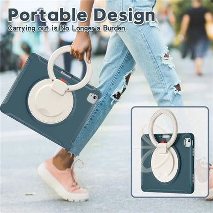 For iPad Air 13 (2024) / iPad Pro 12.9 (2022) / (2021) / (2020) / (2018) Case Hand Grip Kickstand PC+TPU Cover with Pen Slot