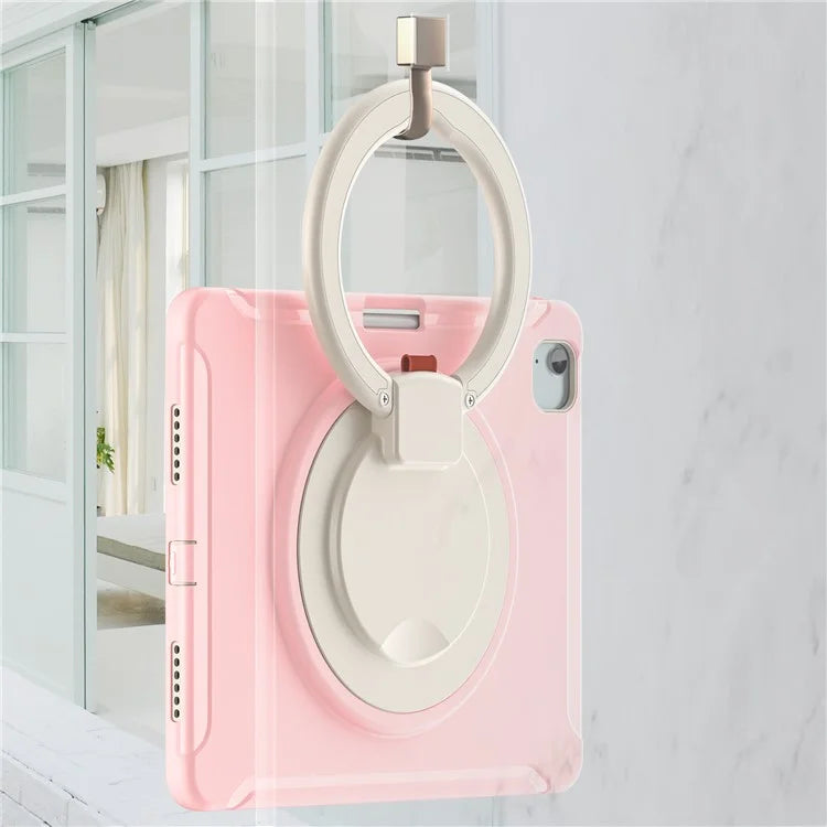 For iPad Air 13 (2024) / iPad Pro 12.9 (2022) / (2021) / (2020) / (2018) Case Hand Grip Kickstand PC+TPU Cover with Pen Slot