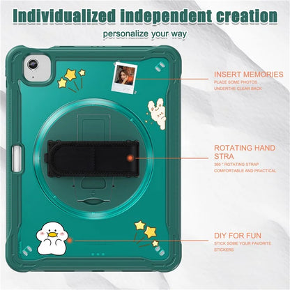 For iPad Air 11 (2024) / Air (2022) / (2020) / iPad Pro 11 (2022) / (2021) / (2020) / (2018) Case Hand Strap Kickstand Cover