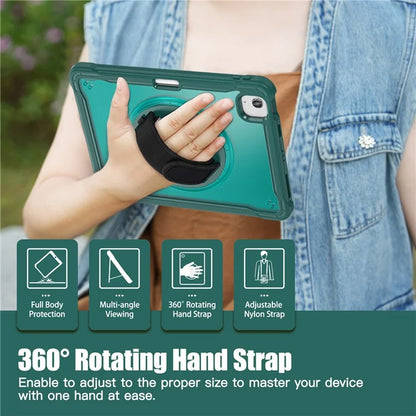 For iPad Air 11 (2024) / Air (2022) / (2020) / iPad Pro 11 (2022) / (2021) / (2020) / (2018) Case Hand Strap Kickstand Cover