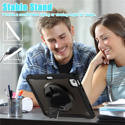 For iPad Air 11 (2024) / Air (2022) / (2020) / iPad Pro 11 (2022) / (2021) / (2020) / (2018) Case Hand Strap Kickstand Cover