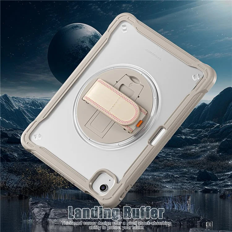 For iPad Air 11 (2024) / Air (2022) / (2020) / iPad Pro 11 (2022) / (2021) / (2020) / (2018) Case Hand Strap Kickstand Cover