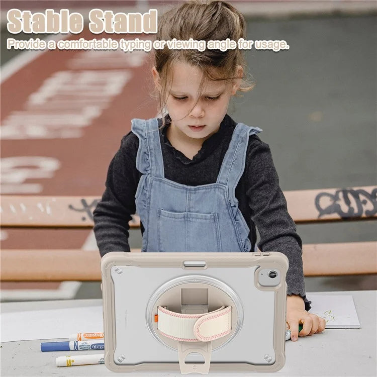 For iPad Air 11 (2024) / Air (2022) / (2020) / iPad Pro 11 (2022) / (2021) / (2020) / (2018) Case Hand Strap Kickstand Cover