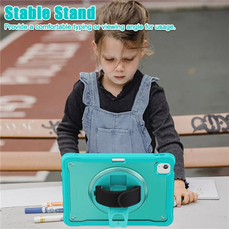 For iPad Air 11 (2024) / Air (2022) / (2020) / iPad Pro 11 (2022) / (2021) / (2020) / (2018) Case Hand Strap Kickstand Cover